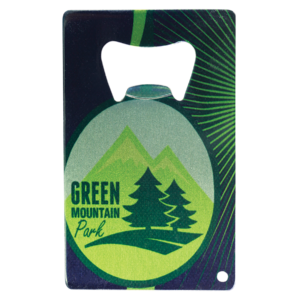 2" x 3 1/4" Stainless Steel Bottle Opener with Punch Hole